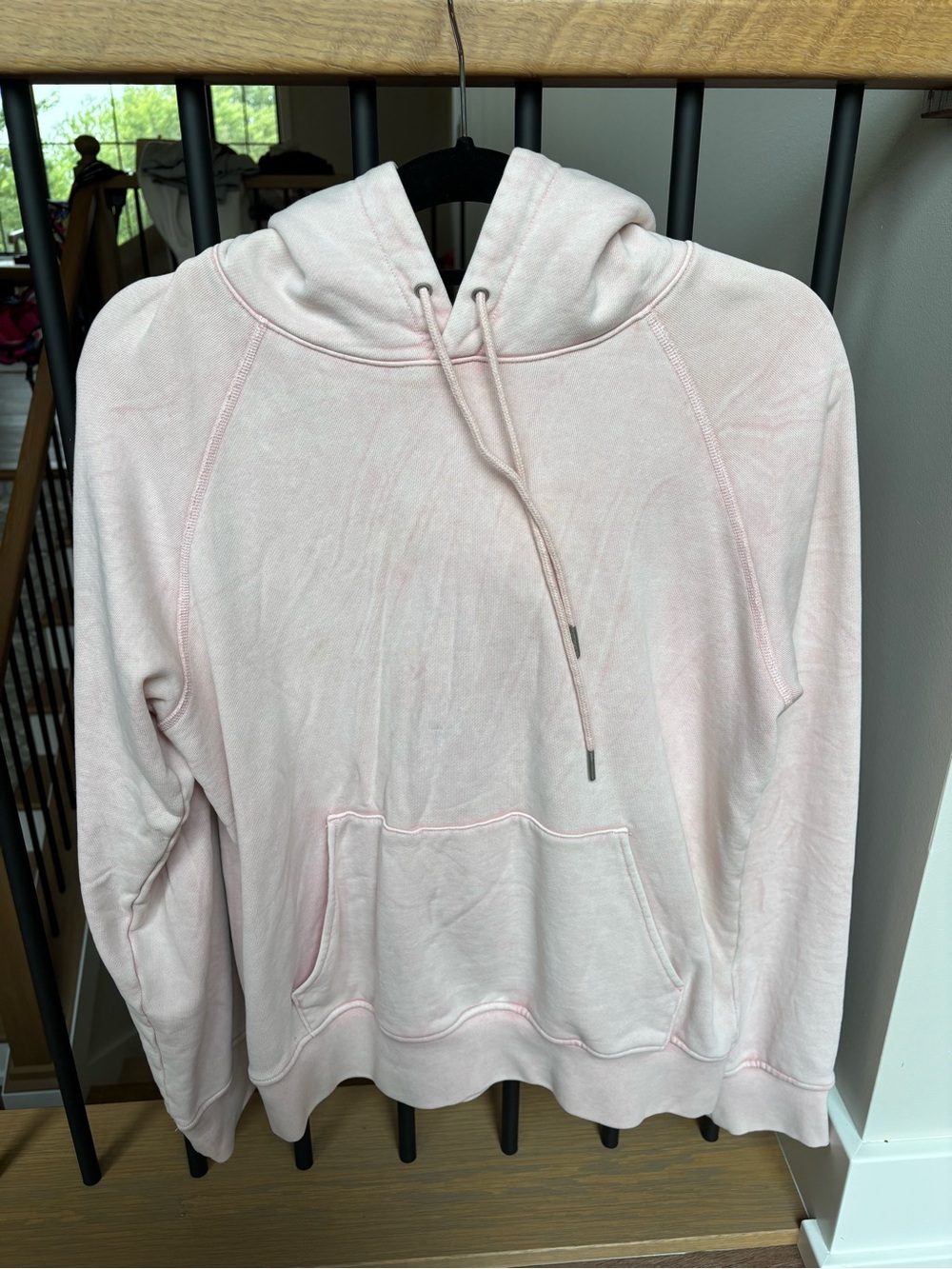 Hudson Light Pink Medium Weight Hooded Sweatshirt